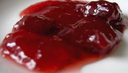 Strawberry jam on a dish.JPG